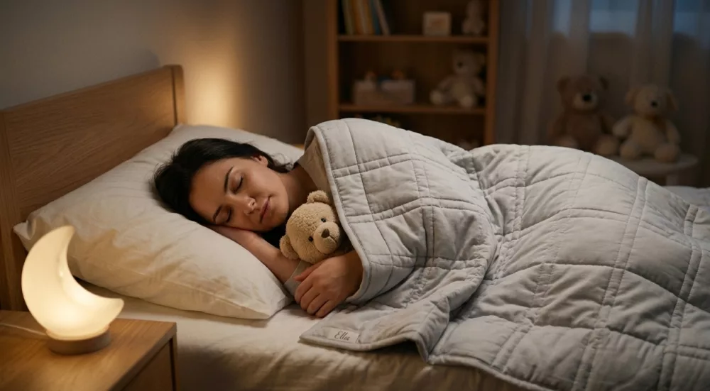 Couverture lestée et TDAH adulte : guide complet pour mieux dormir